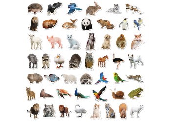 50 stuk dier animal Cartoon stickers voor kinderen en volwassenen Beloningsstickers Journal Laptop Telefoon Stickers