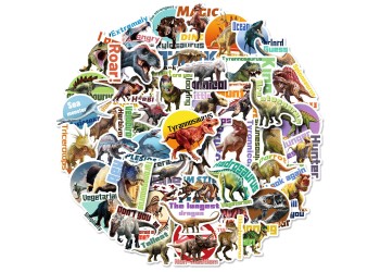 50 stuk dinosaurus jurassic park Cartoon stickers voor kinderen en volwassenen Beloningsstickers Journal Laptop Telefoon Stickers