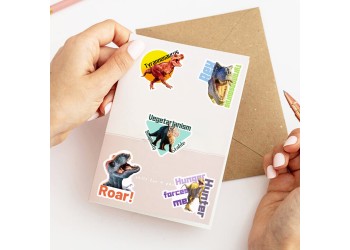 50 stuk dinosaurus jurassic park Cartoon stickers voor kinderen en volwassenen Beloningsstickers Journal Laptop Telefoon Stickers