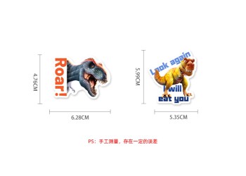 50 stuk dinosaurus jurassic park Cartoon stickers voor kinderen en volwassenen Beloningsstickers Journal Laptop Telefoon Stickers