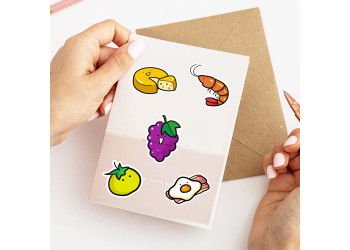 50 stuk fruit groente Cartoon stickers voor kinderen en volwassenen Beloningsstickers Journal Laptop Telefoon Stickers
