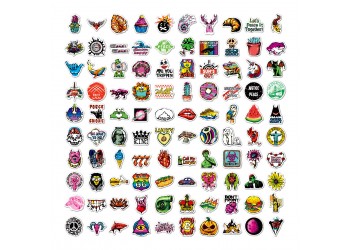 100 stuk graffiti rebels cool Cartoon stickers voor kinderen en volwassenen Beloningsstickers Journal Laptop Telefoon Stickers