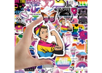 63 stuk homo gay lesbienne Cartoon stickers voor kinderen en volwassenen Beloningsstickers Journal Laptop Telefoon Stickers