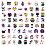 63 stuk homo gay lesbienne Cartoon stickers voor kinderen en volwassenen Beloningsstickers Journal Laptop Telefoon Stickers