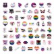 63 stuk homo gay lesbienne Cartoon stickers voor kinderen en volwassenen Beloningsstickers Journal Laptop Telefoon Stickers