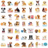 50 stuk dog hond Cartoon stickers voor kinderen en volwassenen Beloningsstickers Journal Laptop Telefoon Stickers