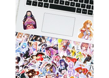 50 stuk japanse anime schoonheid Cartoon stickers voor kinderen en volwassenen Beloningsstickers Journal Laptop Telefoon Stickers