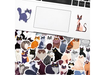 50 stuk kat cat Cartoon stickers voor kinderen en volwassenen Beloningsstickers Journal Laptop Telefoon Stickers