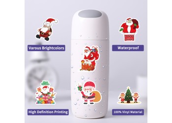 50 stuk kerst christmas Cartoon stickers voor kinderen en volwassenen Beloningsstickers Journal Laptop Telefoon Stickers