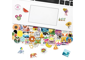 50 stuk mini meisjes dagboek Cartoon stickers voor kinderen en volwassenen Beloningsstickers Journal Laptop Telefoon Stickers
