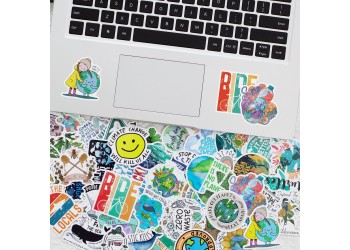 50 stuk milieuvriendelijk Cartoon stickers voor kinderen en volwassenen Beloningsstickers Journal Laptop Telefoon Stickers