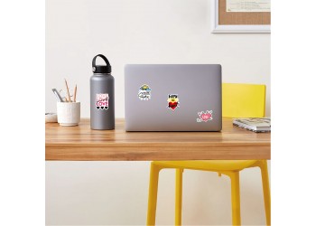 50 stuk mott lijfspreuk A Cartoon stickers voor kinderen en volwassenen Beloningsstickers Journal Laptop Telefoon Stickers