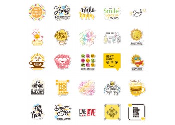 50 stuk mott lijfspreuk B Cartoon stickers voor kinderen en volwassenen Beloningsstickers Journal Laptop Telefoon Stickers