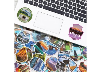 50 stuk nationaal park Cartoon stickers voor kinderen en volwassenen Beloningsstickers Journal Laptop Telefoon Stickers