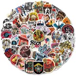 50 stuk rock muziek Cartoon stickers voor kinderen en volwassenen Beloningsstickers Journal Laptop Telefoon Stickers