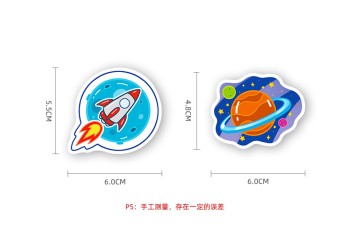 50 stuk ruimte planeet astronaut Cartoon stickers voor kinderen en volwassenen Beloningsstickers Journal Laptop Telefoon Stickers