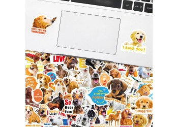50 stuk schattige puppy dog hond Cartoon stickers voor kinderen en volwassenen Beloningsstickers Journal Laptop Telefoon Stickers