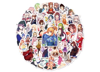 50 stuk japanse anime schoonheid Cartoon stickers voor kinderen en volwassenen Beloningsstickers Journal Laptop Telefoon Stickers