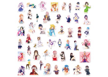50 stuk japanse anime schoonheid Cartoon stickers voor kinderen en volwassenen Beloningsstickers Journal Laptop Telefoon Stickers