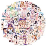 50 stuk sexy japanse anime schoonheid Cartoon stickers voor kinderen en volwassenen Beloningsstickers Journal Laptop Telefoon Stickers