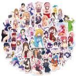 50 stuk japanse anime schoonheid Cartoon stickers voor kinderen en volwassenen Beloningsstickers Journal Laptop Telefoon Stickers