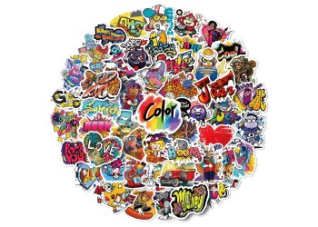 50 stuk straatkunst Cartoon stickers voor kinderen en volwassenen Beloningsstickers Journal Laptop Telefoon Stickers