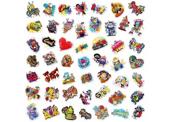 50 stuk straatkunst Cartoon stickers voor kinderen en volwassenen Beloningsstickers Journal Laptop Telefoon Stickers