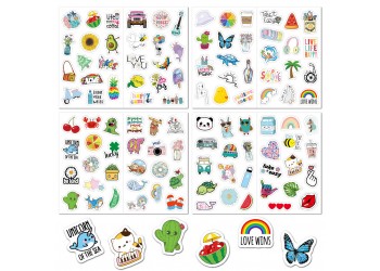 104 stuk strand beach Cartoon stickers voor kinderen en volwassenen Beloningsstickers Journal Laptop Telefoon Stickers