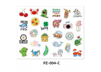 104 stuk strand beach Cartoon stickers voor kinderen en volwassenen Beloningsstickers Journal Laptop Telefoon Stickers