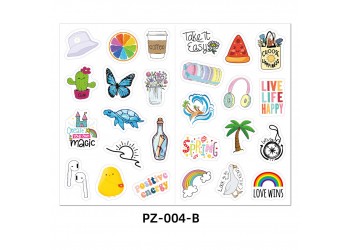 104 stuk strand beach Cartoon stickers voor kinderen en volwassenen Beloningsstickers Journal Laptop Telefoon Stickers