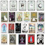 50 stuk tarot waarzeggerij Cartoon stickers voor kinderen en volwassenen Beloningsstickers Journal Laptop Telefoon Stickers