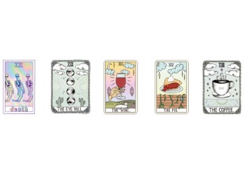 50 stuk tarot waarzeggerij Cartoon stickers voor kinderen en volwassenen Beloningsstickers Journal Laptop Telefoon Stickers