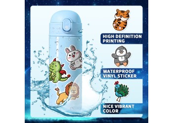 50 stuk tekenfilm dieren Cartoon stickers voor kinderen en volwassenen Beloningsstickers Journal Laptop Telefoon Stickers