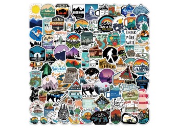 100 stuk A019 vakantie holiday Cartoon stickers voor kinderen en volwassenen Beloningsstickers Journal Laptop Telefoon Stickers