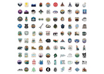 100 stuk A019 vakantie holiday Cartoon stickers voor kinderen en volwassenen Beloningsstickers Journal Laptop Telefoon Stickers