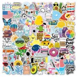 100 stuk A029 vakantie holiday Cartoon stickers voor kinderen en volwassenen Beloningsstickers Journal Laptop Telefoon Stickers