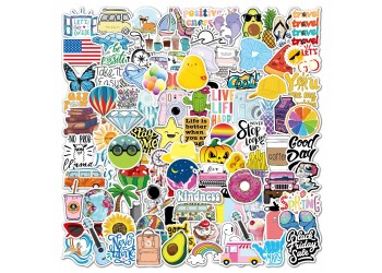 100 stuk A029 vakantie holiday Cartoon stickers voor kinderen en volwassenen Beloningsstickers Journal Laptop Telefoon Stickers