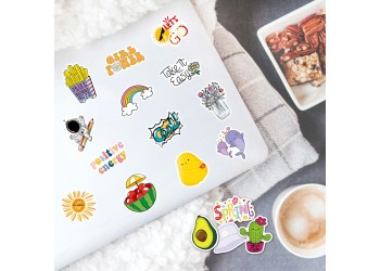 100 stuk A029 vakantie holiday Cartoon stickers voor kinderen en volwassenen Beloningsstickers Journal Laptop Telefoon Stickers