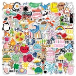 100 stuk A033 vakantie holiday Cartoon stickers voor kinderen en volwassenen Beloningsstickers Journal Laptop Telefoon Stickers