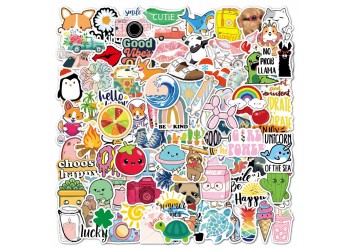 100 stuk A033 vakantie holiday Cartoon stickers voor kinderen en volwassenen Beloningsstickers Journal Laptop Telefoon Stickers