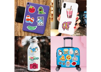 100 stuk A033 vakantie holiday Cartoon stickers voor kinderen en volwassenen Beloningsstickers Journal Laptop Telefoon Stickers