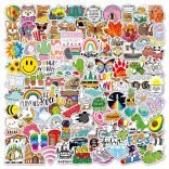 100 stuk A035 vakantie holiday Cartoon stickers voor kinderen en volwassenen Beloningsstickers Journal Laptop Telefoon Stickers