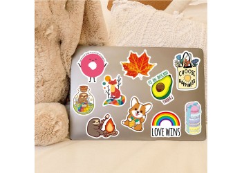 100 stuk A035 vakantie holiday Cartoon stickers voor kinderen en volwassenen Beloningsstickers Journal Laptop Telefoon Stickers