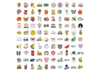 100 stuk A035 vakantie holiday Cartoon stickers voor kinderen en volwassenen Beloningsstickers Journal Laptop Telefoon Stickers