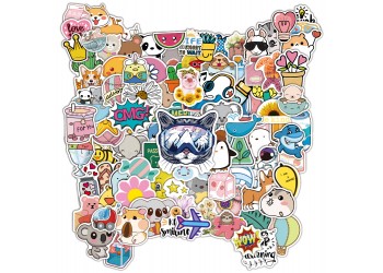 100 stuk A036 vakantie holiday Cartoon stickers voor kinderen en volwassenen Beloningsstickers Journal Laptop Telefoon Stickers