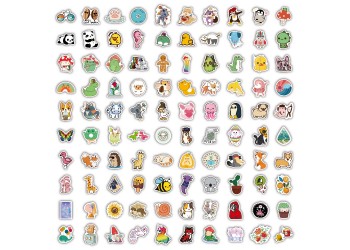 100 stuk A037 vakantie holiday Cartoon stickers voor kinderen en volwassenen Beloningsstickers Journal Laptop Telefoon Stickers
