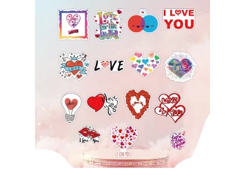 100 stuk valentijnsdag love Cartoon stickers voor kinderen en volwassenen Beloningsstickers Journal Laptop Telefoon Stickers