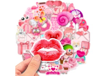 50 stuk valentijnsdag love Cartoon stickers voor kinderen en volwassenen Beloningsstickers Journal Laptop Telefoon Stickers