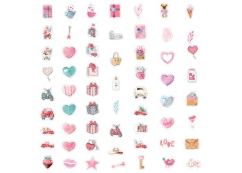 120 stuk valentijnsdag love Cartoon stickers voor kinderen en volwassenen Beloningsstickers Journal Laptop Telefoon Stickers