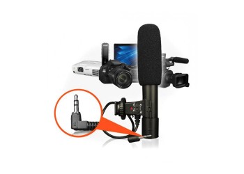 Universele Mic-01 3.5mm mic jack port Opname Camera Externe Stereo Microfoon